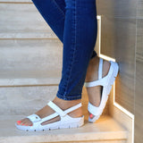 Batz MIRI Leather Sandal for Women - white